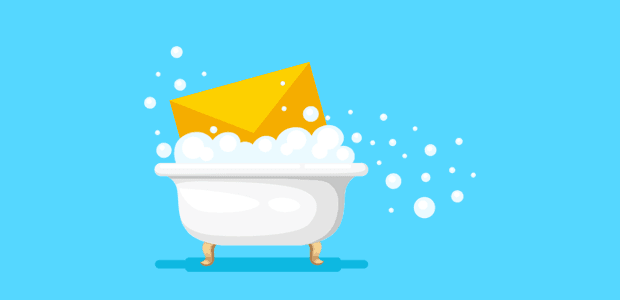 cleaning email lists illustration